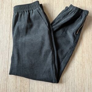 Zara Black Sweatpants with Tapered Legs